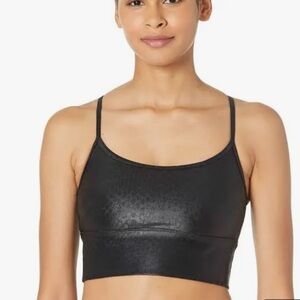 Koral Black Snakeskin Infinity Bra